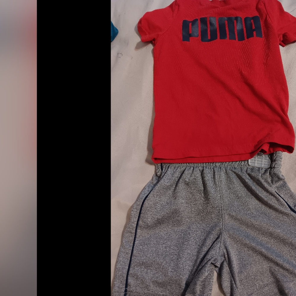 Toddler puma shorts set